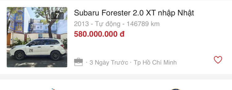 Subaru Forester XT 2.0 nhập Nhật