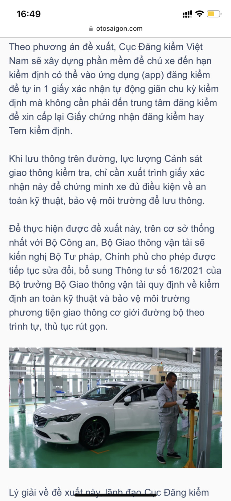 Chính phủ đồng ý tự động giãn chu kỳ kiểm định cho xe cá nhân dưới 9 chỗ không kinh doanh