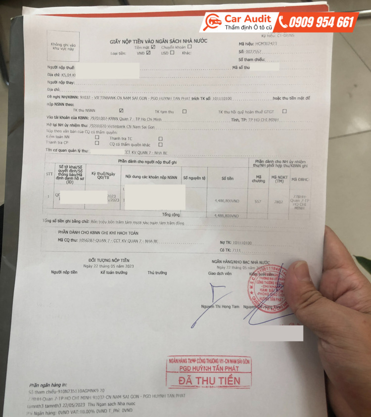 Thủ tục sang tên xe Suzuki Vitara 2016 từ Car Audit? Thủ tục sang tên xe Suzuki Vitara 2016 từ Car Audit?