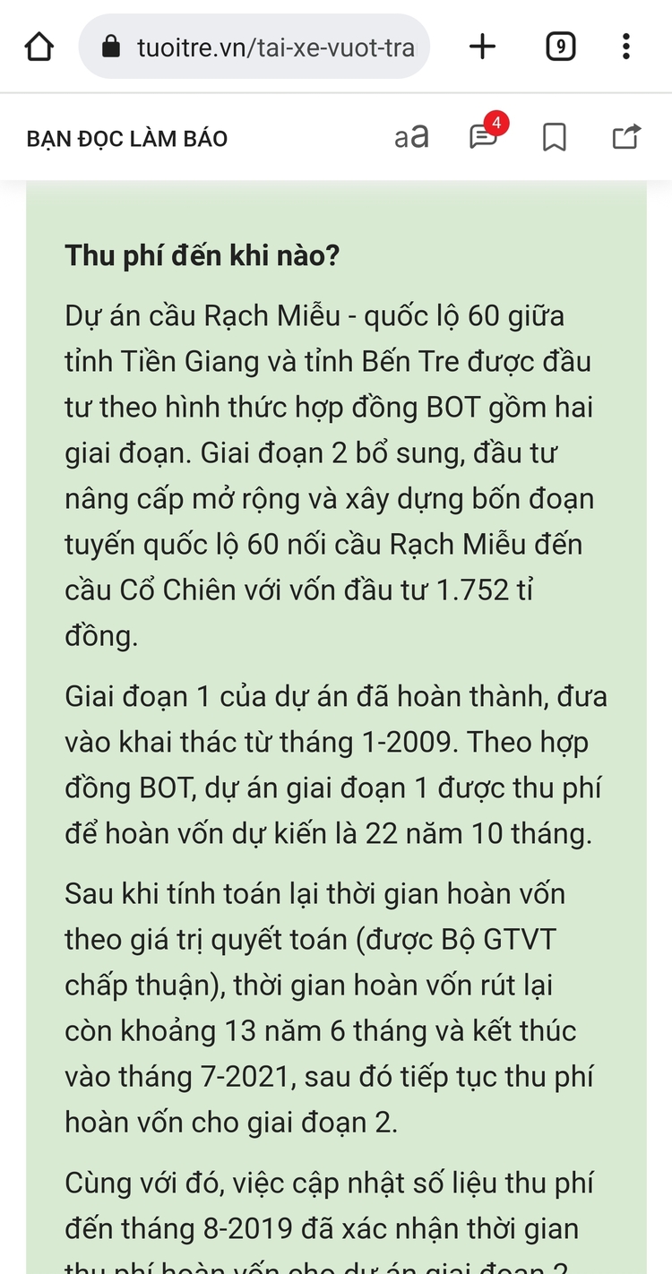 Cầu Rạch Miễu 2 xin lùi tiến độ thêm một năm, tăng tổng mức đầu tư hơn 1.600 tỷ đồng