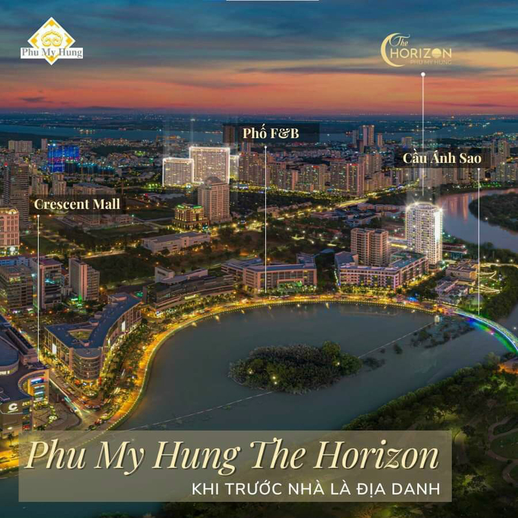 The Horizon ngay Hồ Bán Nguyệt, cách Crescent Mall vài phút đi bộ