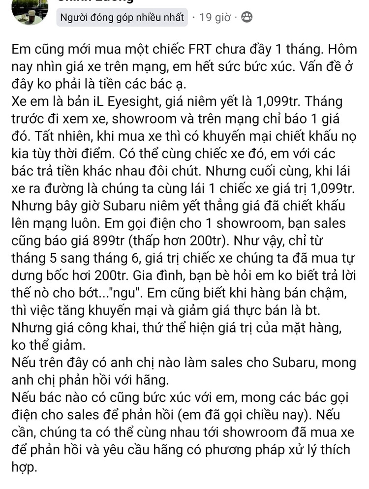 Giá chạm đáy, Subaru Forester 2023 giảm giá chỉ còn từ 799 triệu đồng Giá chạm đáy, Subaru Forester 2023 giảm giá chỉ còn từ 799 triệu đồng
