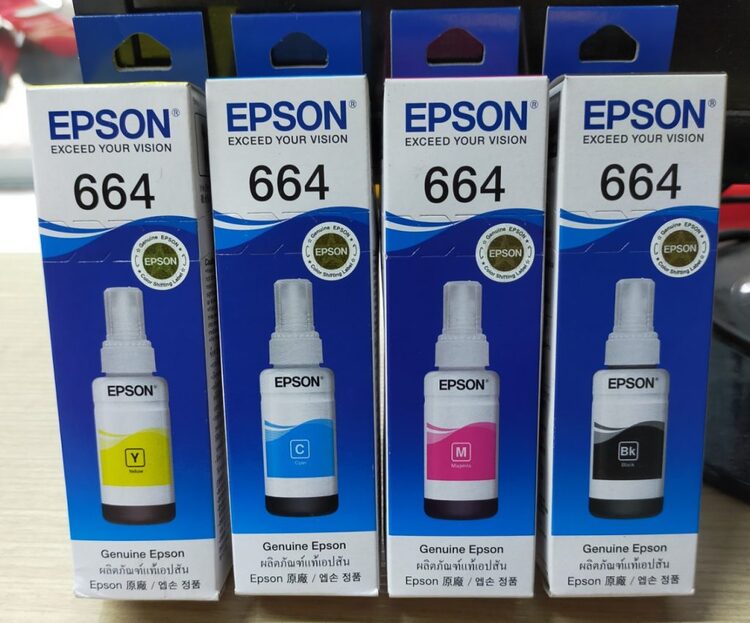 Hộp mực in phun epson T664 chính hãng giá bao nhiêu ?