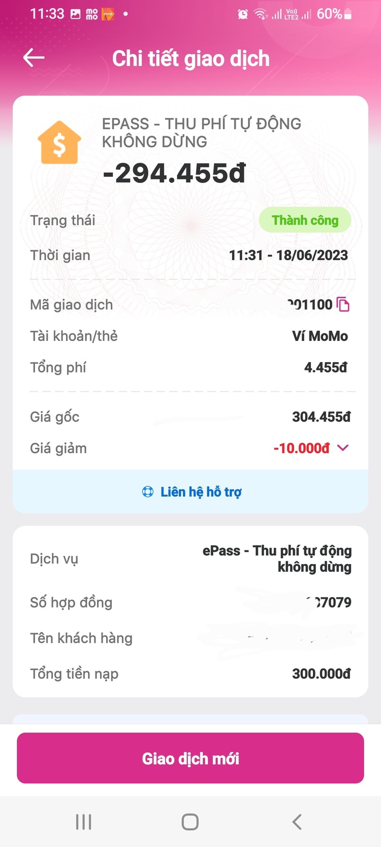Cập nhật tiền trong VETC khi giao dịch nạp tiền lỗi (chuyển khoản ngân hàng) Cập nhật tiền trong VETC khi giao dịch nạp tiền lỗi (chuyển khoản ngân hàng)