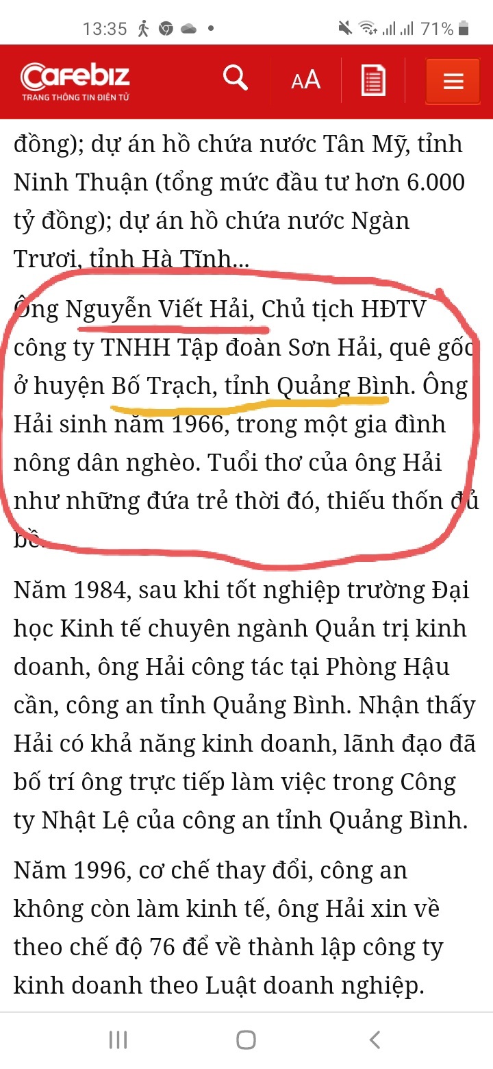 Tập đoàn Sơn Hải là nhà thầu xây dựng của cao tốc Biên Hòa - Vũng Tàu