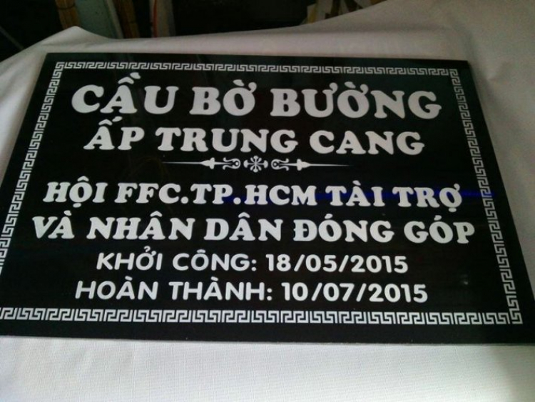 Lễ Khánh Thành cây cầu từ thiện của FFC