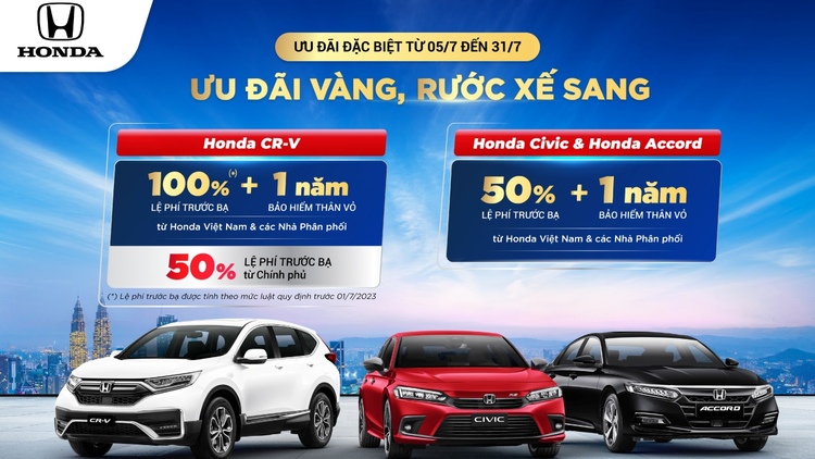 Honda Việt Nam mạnh tay ưu đãi, tặng luôn trước bạ cho khách mua xe này các anh Oser ơi!