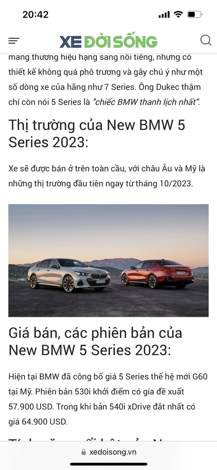 BMW 5-Series 2024 xấu đẹp thế nào khi so với thế hệ trước? | Tin Tức
