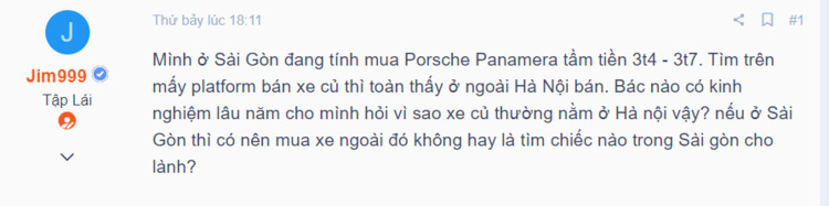 Tìm mua Porsche Panamera 2017, vì sao xe cũ hay được rao bán ở Hà Nội? Tìm mua Porsche Panamera 2017, vì sao xe cũ hay được rao bán ở Hà Nội?