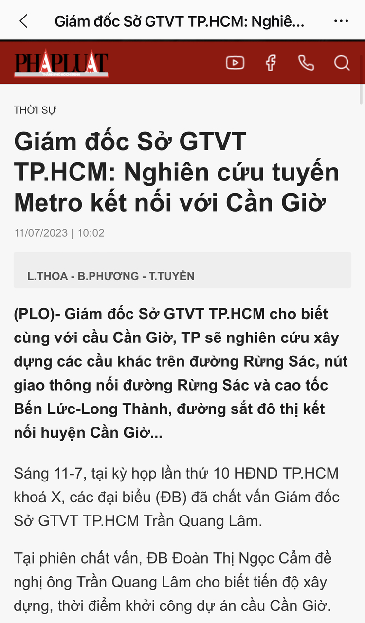 Tương lai Cần Giờ