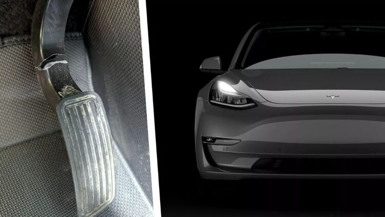 Chân ga bằng nhựa của Tesla gãy ngang khiến chủ xe "thót tim"