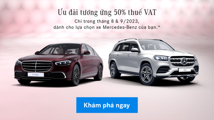 Mercedes-Benz Việt Nam dành ưu đãi tương đương 50% phí trước bạ cho cả xe nhập và lắp ráp