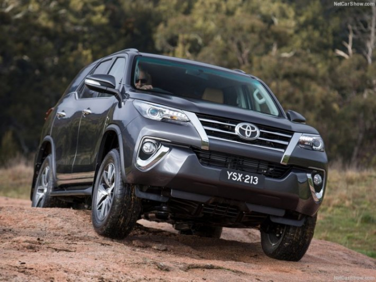 Toyota Fortuner 2016: lộ thêm 6 màu, đèn pha LED, cốp mở điện