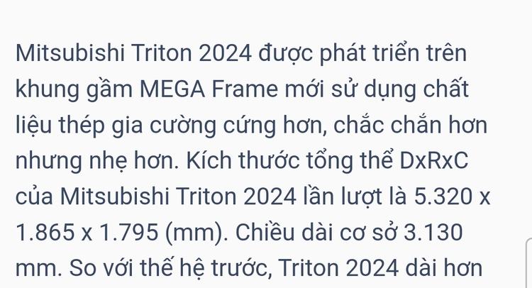 Soi chi tiết Mitsubishi Triton 2024: Nam tính, hiện đại hơn nhưng chưa có công nghệ nổi bật