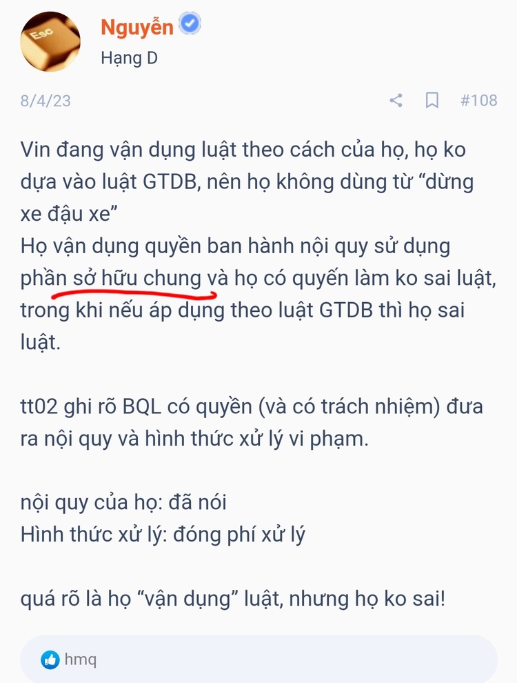 Oser nhận xét vụ chủ xe bị khóa bánh ở Masteri Thảo Điền: "Hóng kiện", "không có quyền khóa bánh" hay "vào nội khu phải tuân thủ quy định"