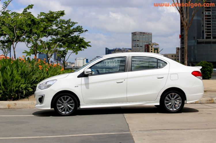 Đánh giá Mitsubishi Attrage: cực kì thực dụng Đánh giá Mitsubishi Attrage: cực kì thực dụng