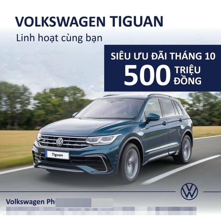 Giảm 500 triệu đồng, giá Volkswagen Tiguan đã bớt “sang” nhưng vẫn khó cạnh tranh