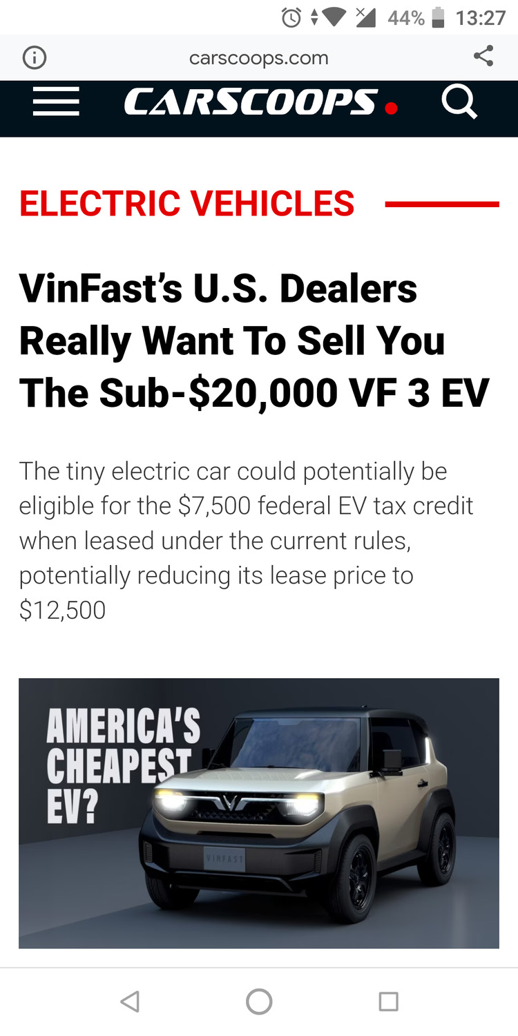 Các đại lý ở Mỹ hào hứng muốn bán VinFast VF3, giá dưới 20.000 USD