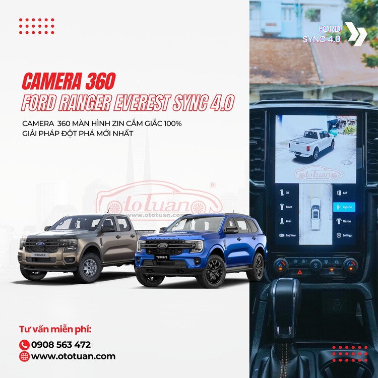 Giải pháp Camera 360 dành cho Ford SYNC 4 (Camera 360 SONYCVIEW)