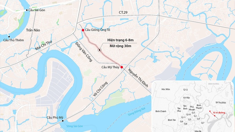 Mở rộng đường kết nối cảng Cát Lái lên 30m