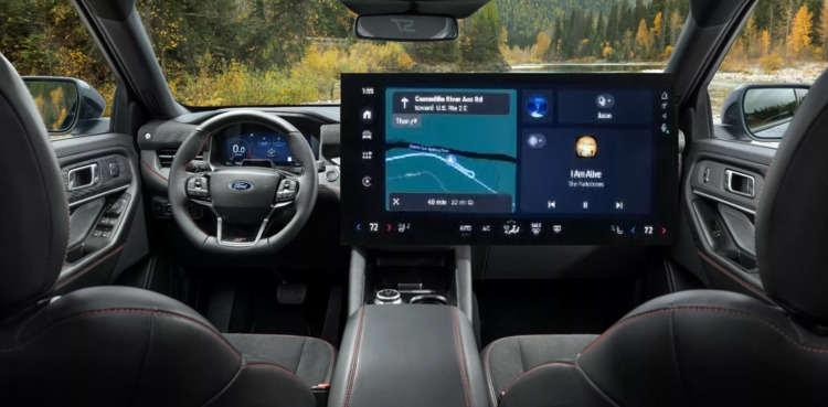 Ford Explorer 2025 facelift có ngoại hình mới, nội thất có màn hình lớn hơn