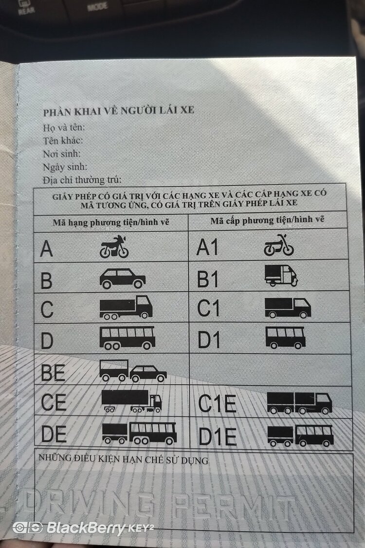 Đề xuất đưa giấy phép lái xe hạng B1, B2 về cùng hạng B