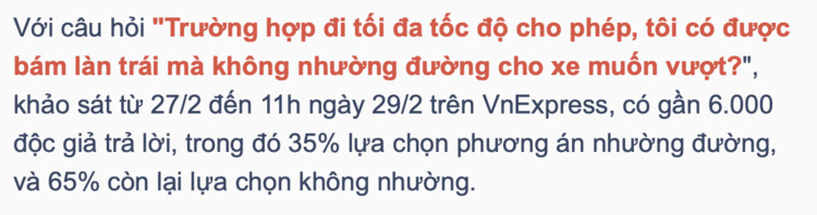 Phần lớn tài xế Việt hiểu sai luật nhường đường trên cao tốc