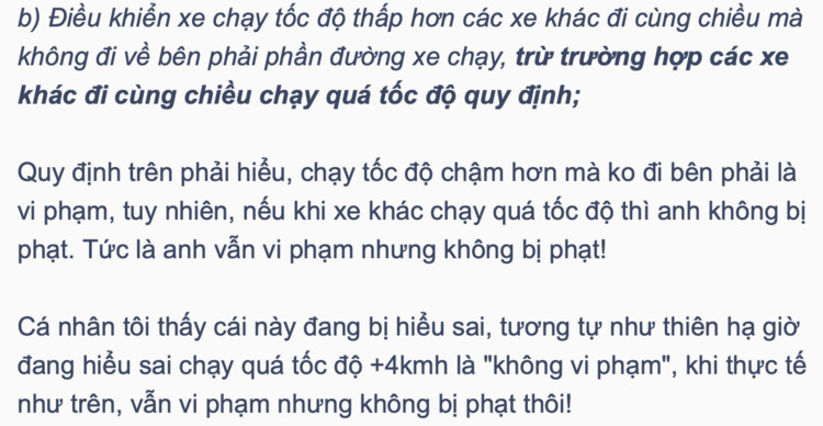 Phần lớn tài xế Việt hiểu sai luật nhường đường trên cao tốc