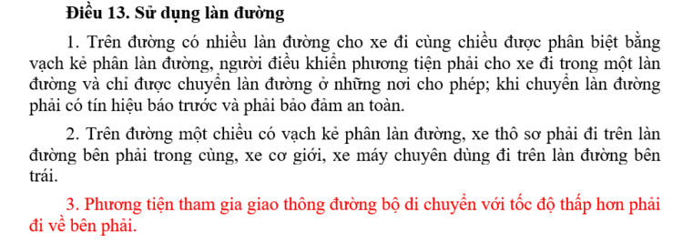 Phần lớn tài xế Việt hiểu sai luật nhường đường trên cao tốc