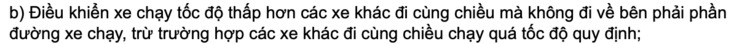 Phần lớn tài xế Việt hiểu sai luật nhường đường trên cao tốc