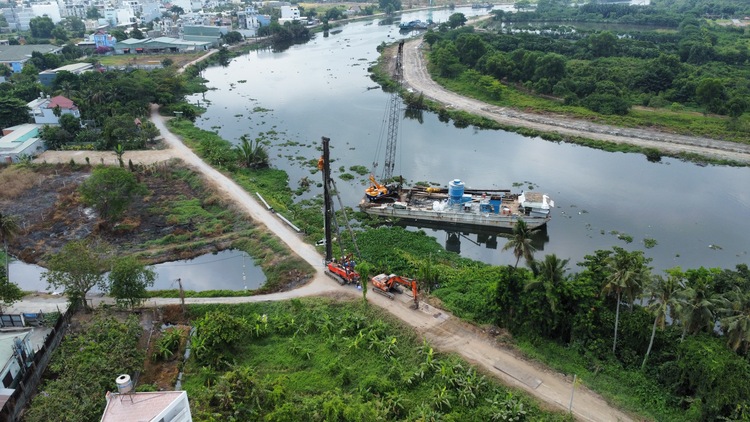 Cầu Vàm Thuật An Phú Đông Quận 12 bắc qua Phường 5 Gò Vấp đã thông xe 31/12/2020 đất An Phú Đông tăng nóng nhất Q.12