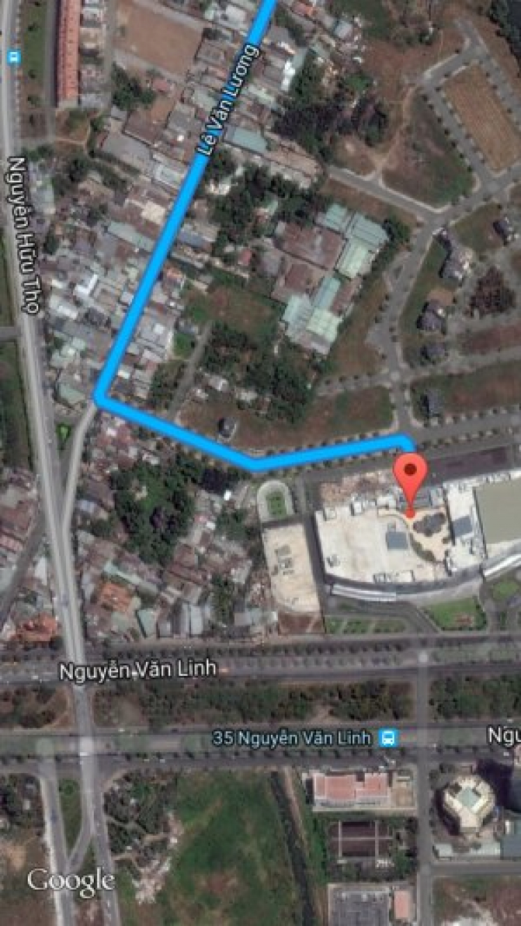 Nguyễn Văn Linh cấm rẽ trái đoạn trước ngã tư vào Vivo city