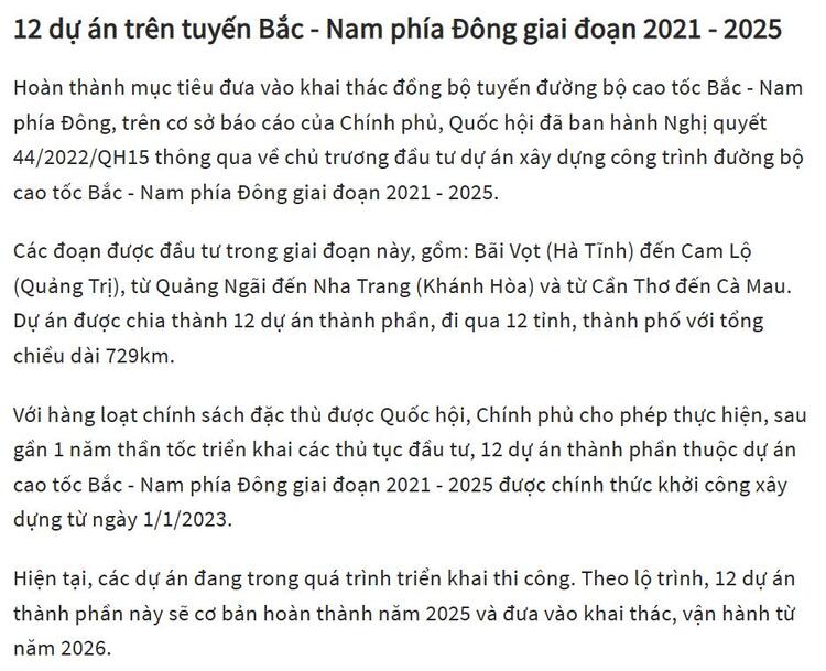 Cập nhật về đường bộ cao tốc Bắc-Nam, giấc mơ xuyên Việt trở nên dễ dàng hơn