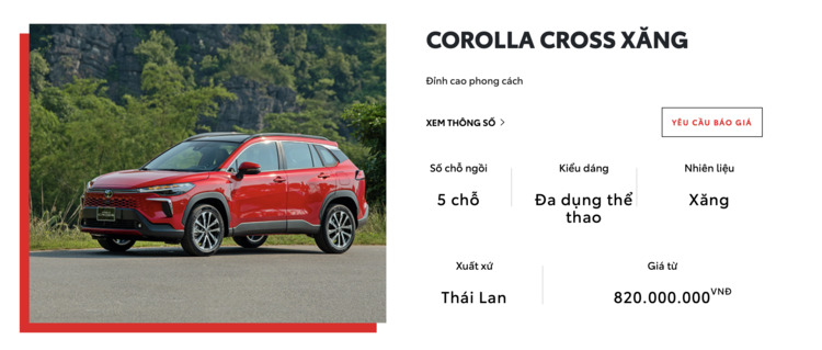 Chi tiết Toyota Corolla Cross 2024 1.8V: Giảm giá 40 triệu có hấp dẫn hơn trước?