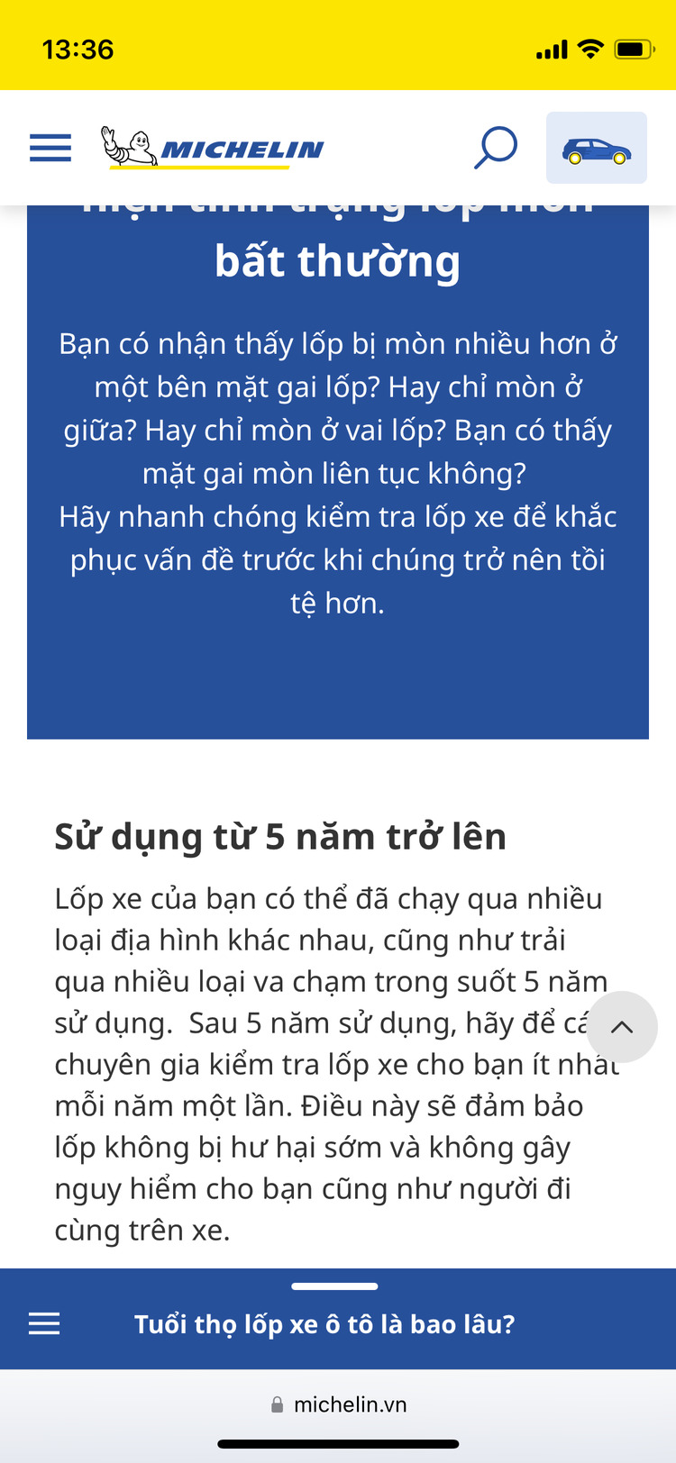 Giá lốp Michelin ở Sài Gòn chỗ nào bán giá tốt nhất?