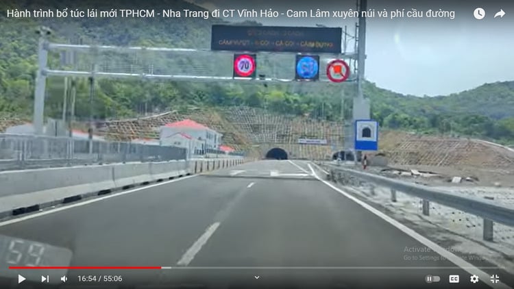 Cảnh báo camera trước hầm núi Vung cao tốc Cam  Lâm Vĩnh Hảo