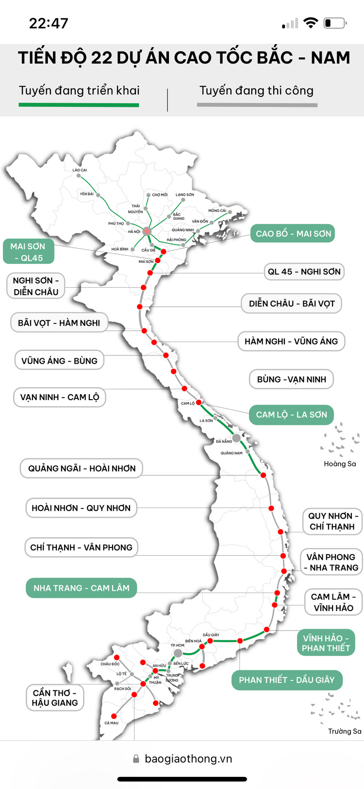 Cập nhật về đường bộ cao tốc Bắc-Nam, giấc mơ xuyên Việt trở nên dễ dàng hơn