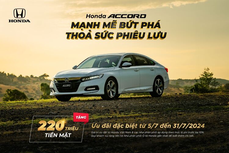 Chương trình khuyến mại của các dòng xe ô tô Honda trong tháng 7 năm 2024