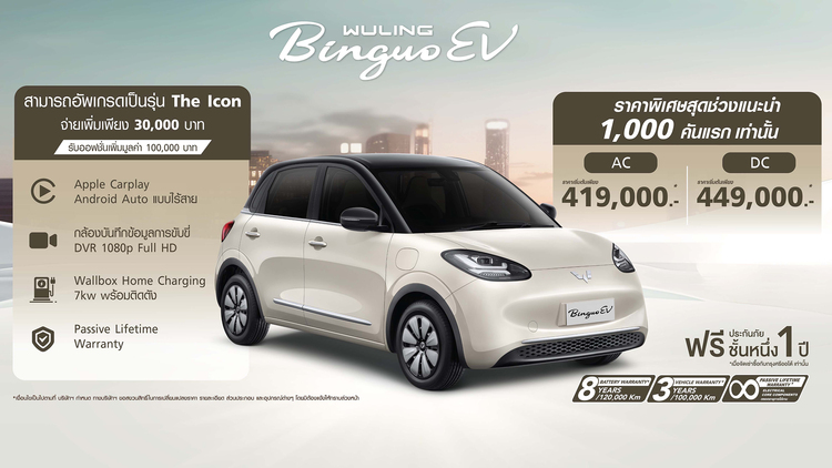 Wuling Bingo ra mắt tại Thái, giá chưa đến 300 triệu đồng