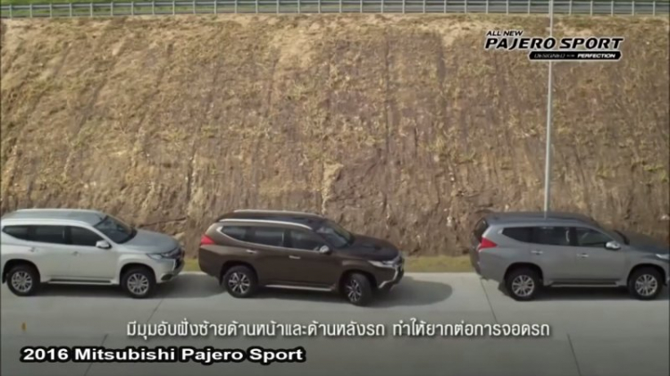 Bộ ảnh và video chính thức của Mitsubishi Pajero Sport 2016