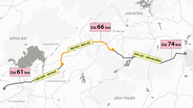 Gần 9.000 tỷ đồng xây cao tốc Dầu Giây - Tân Phú