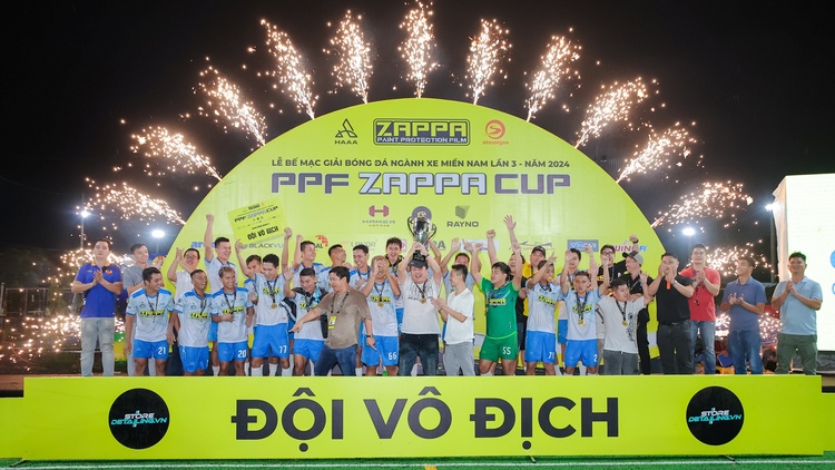 Giải Bóng Đá Ngành Xe Miền Nam PPF ZAPPA CUP 2024 đã tìm ra nhà vô địch