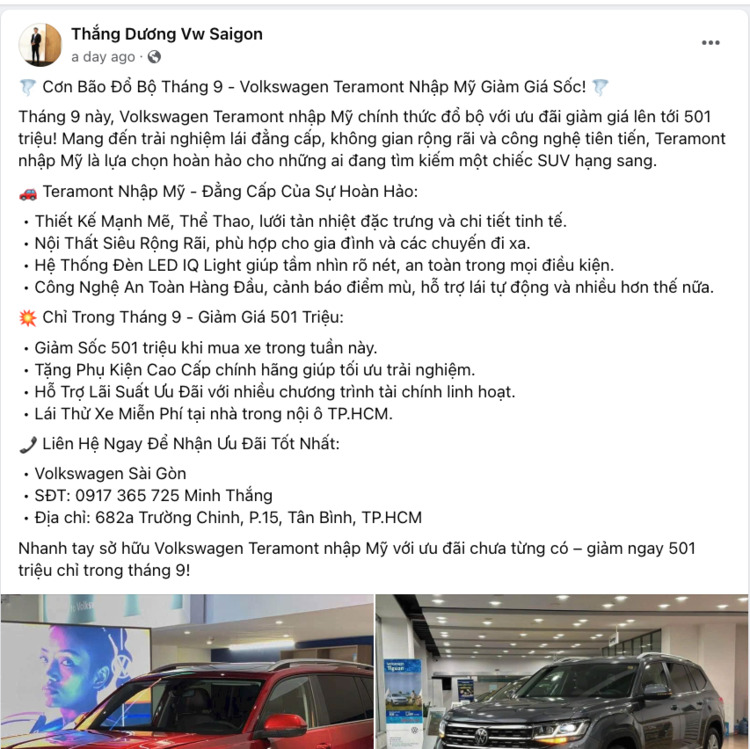 Volkswagen Teramont Limited Edition đã về đại lý, sẵn sàng cho khách hàng tham khảo Volkswagen Teramont Limited Edition đã về đại lý, sẵn sàng cho khách hàng tham khảo