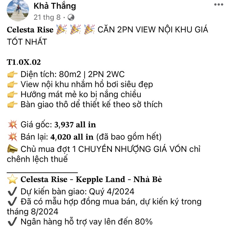 Dự án Celesta Rise - Keppel Land