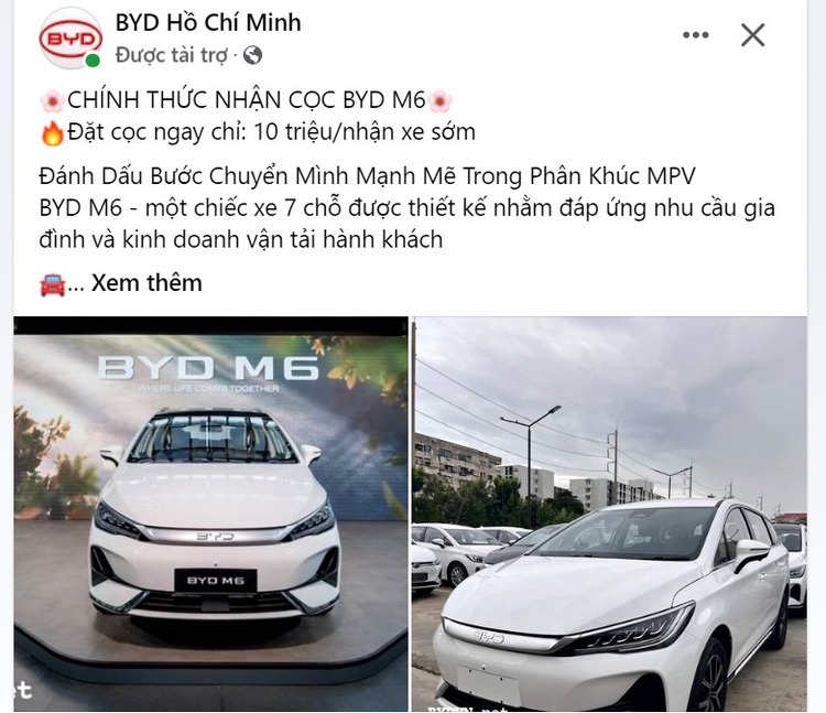 MPV chạy điện BYD M6 bắt đầu nhận cọc tại VN, dự kiến ra mắt ngay cuối 2024