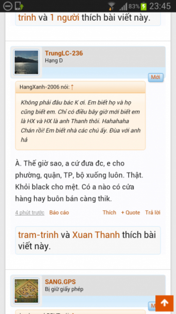 Giao lưu hàng ngày giữa Các Mem Hội Chém Gió