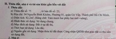 Gía nhà đất Gò Vấp mới nhất