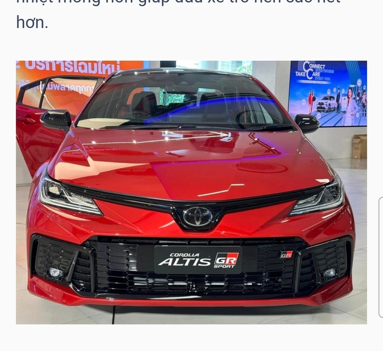 Xem thực tế Toyota Corolla Altis HEV GR Sport 2025 có giá 839 triệu đồng vừa ra mắt tại Thái Lan