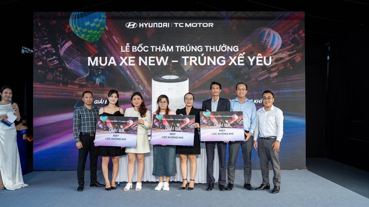 Hyundai Thành Công công bố kết quả chương trình bốc thăm trúng thưởng “Mua xe new – Trúng xế yêu”.