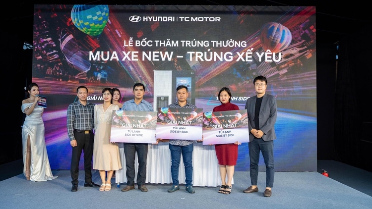 Hyundai Thành Công công bố kết quả chương trình bốc thăm trúng thưởng “Mua xe new – Trúng xế yêu”.